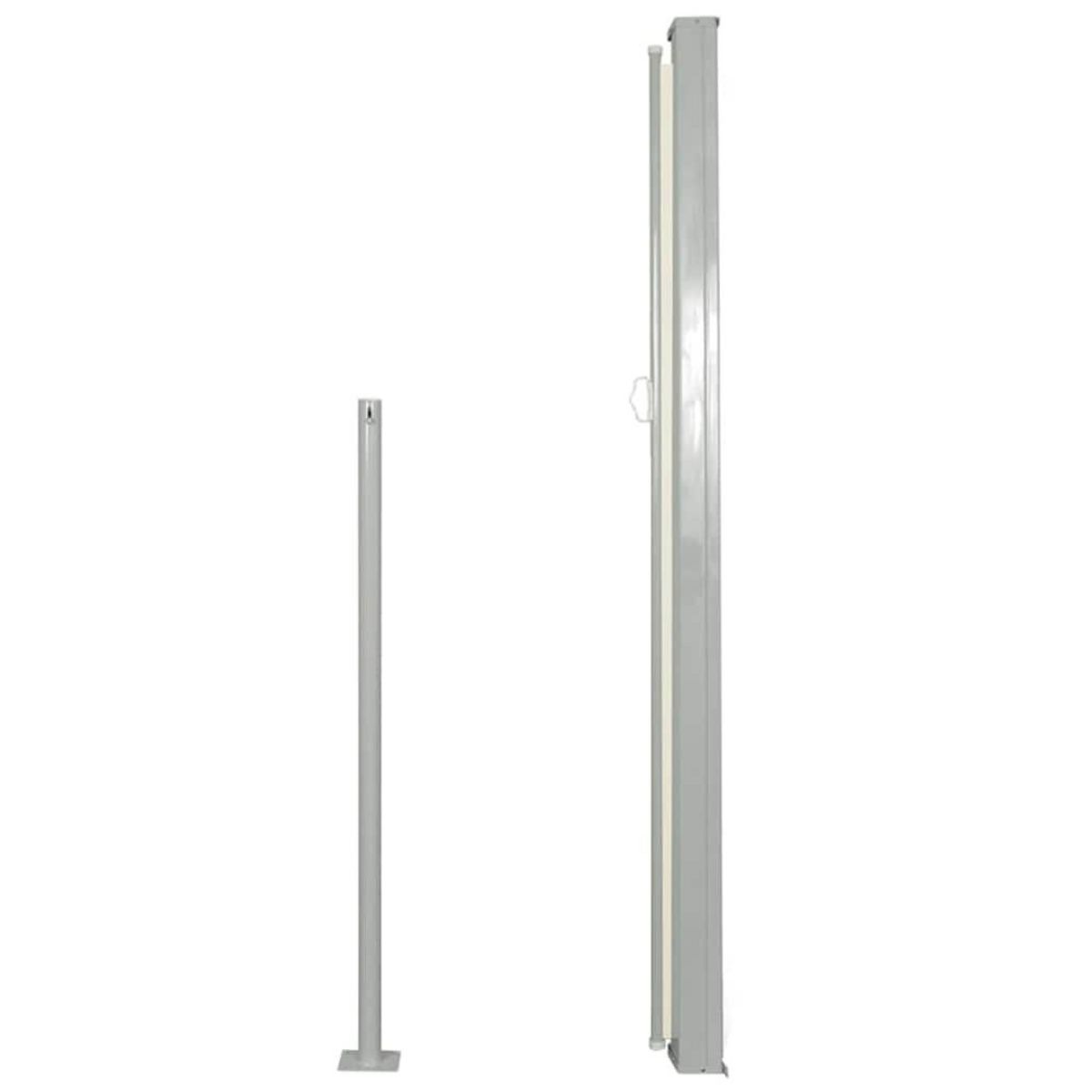 VIDAXL Auvent lateral retractable 140 x 300 cm Blanc casse