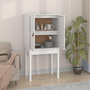Voir la diapositive 1 : VIDAXL Buffet haut Blanc 60x40x120 cm Bois massif de pin