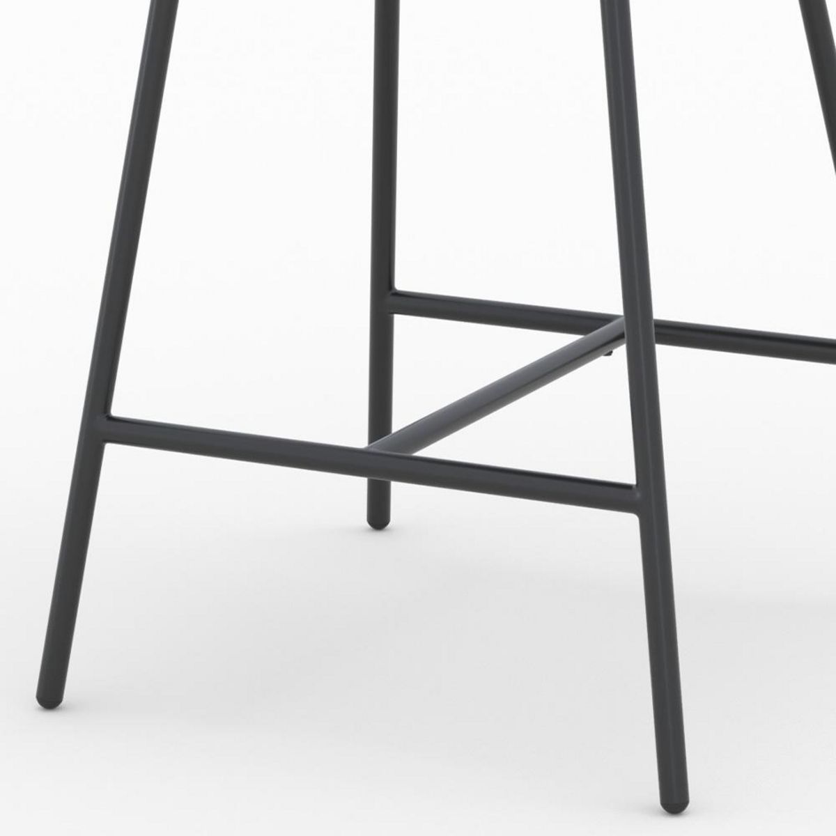 Rendez vous déco Lot de 2 chaises pour îlot central en tissu gris clair 68 cm - Cécilia