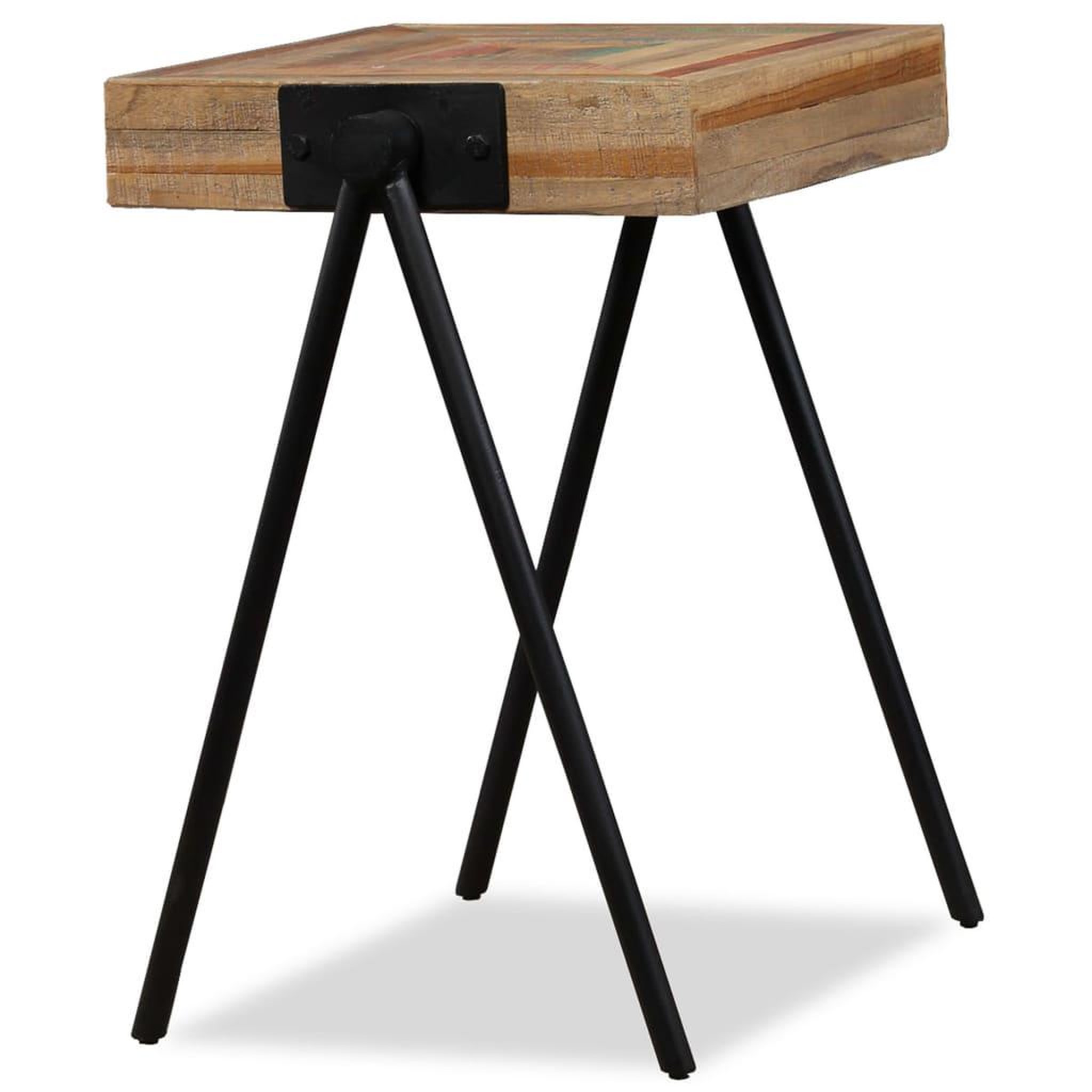 Voir la diapositive 3 : VIDAXL Table d'appoint Teck massif de recuperation