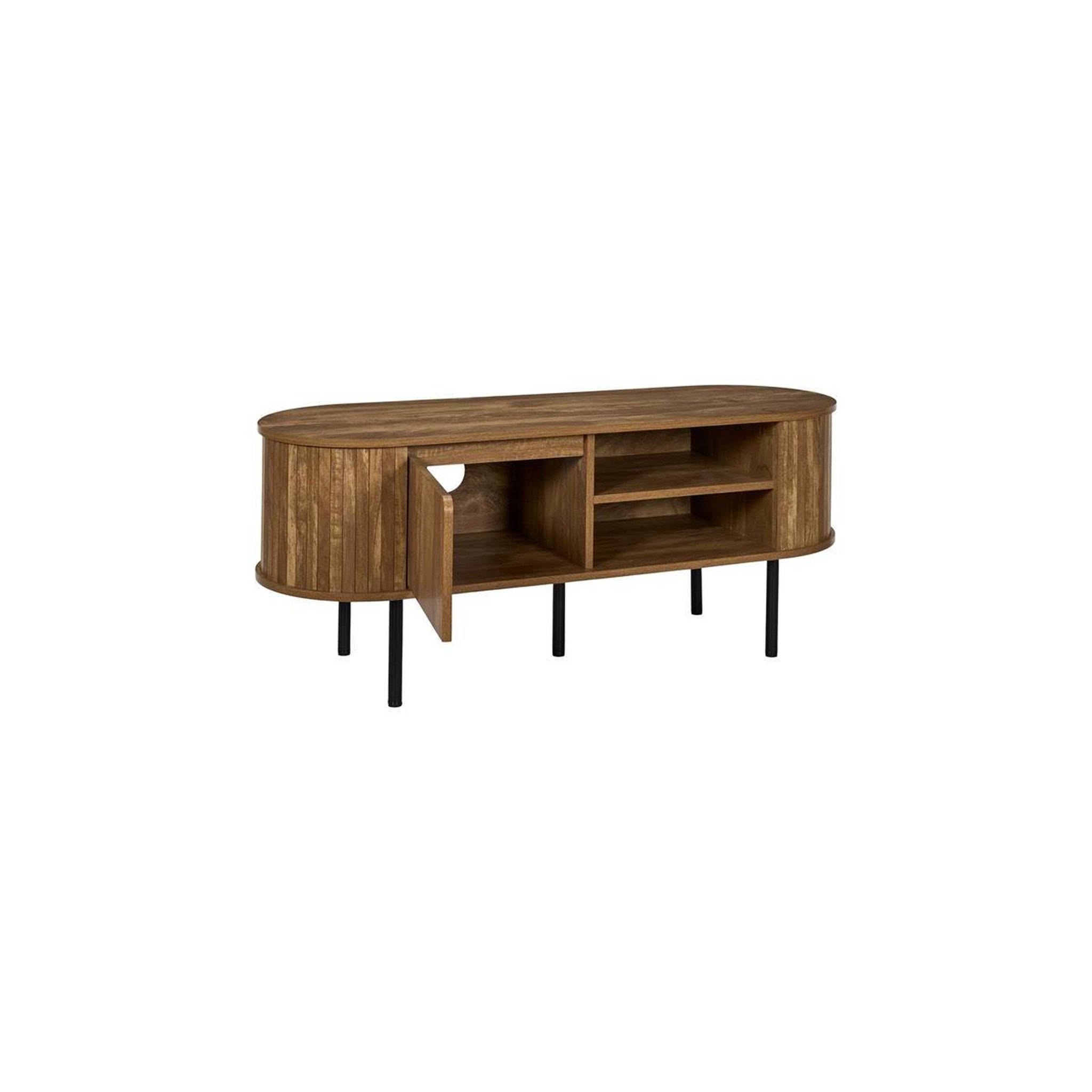 Voir la diapositive 3 : The Home Deco Factory Meuble tv avec porte  heritage  117cm marron