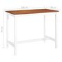 Voir la diapositive 6 : VIDAXL Table de bar Bois massif 108x60x91 cm