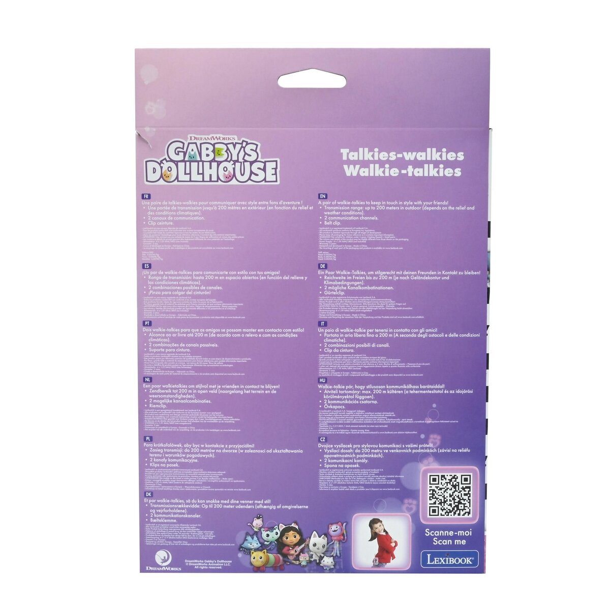 Lexibook Talkies-walkies 200m Gabby et la Maison magique