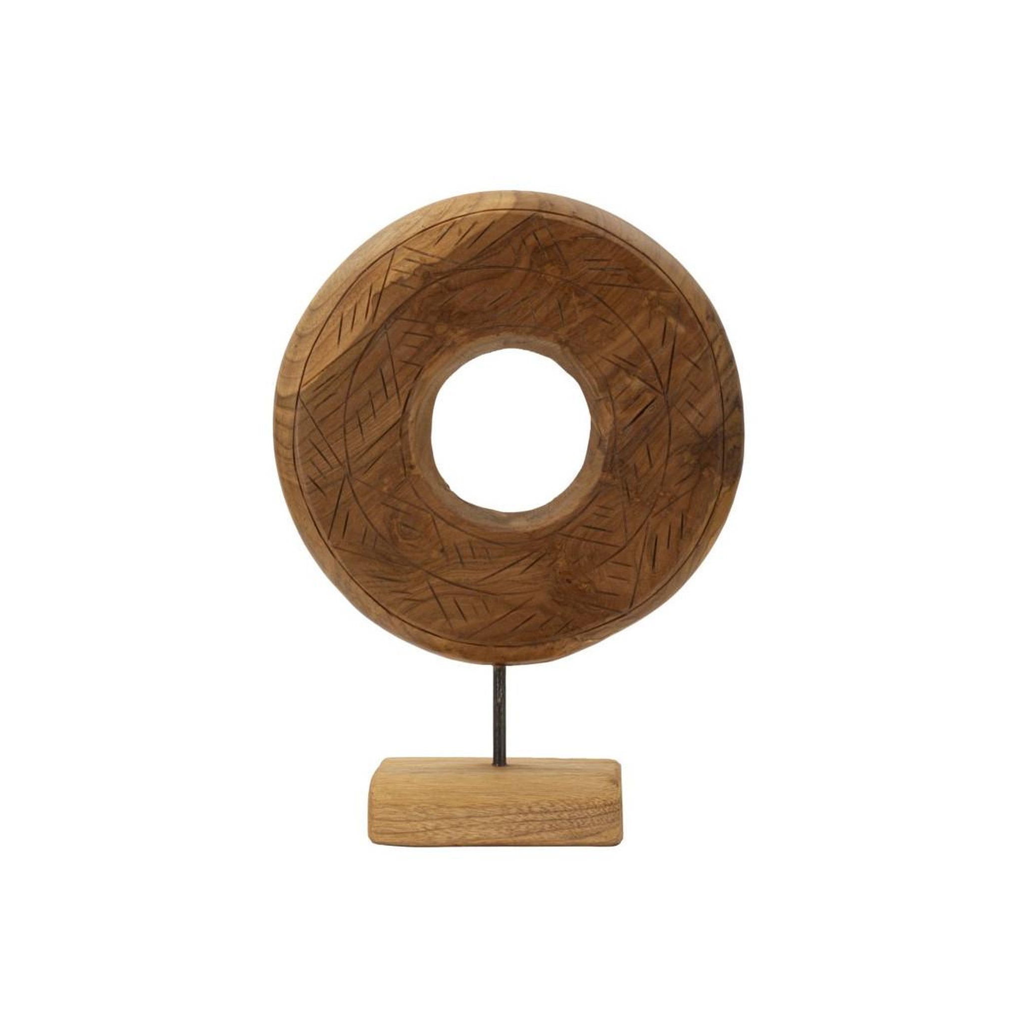 Paris Prix Objet Déco Rond en Teck  Dorat  38cm Naturel