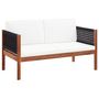 Voir la diapositive 2 : VIDAXL Salon de jardin 4 pcs Bois d'acacia solide
