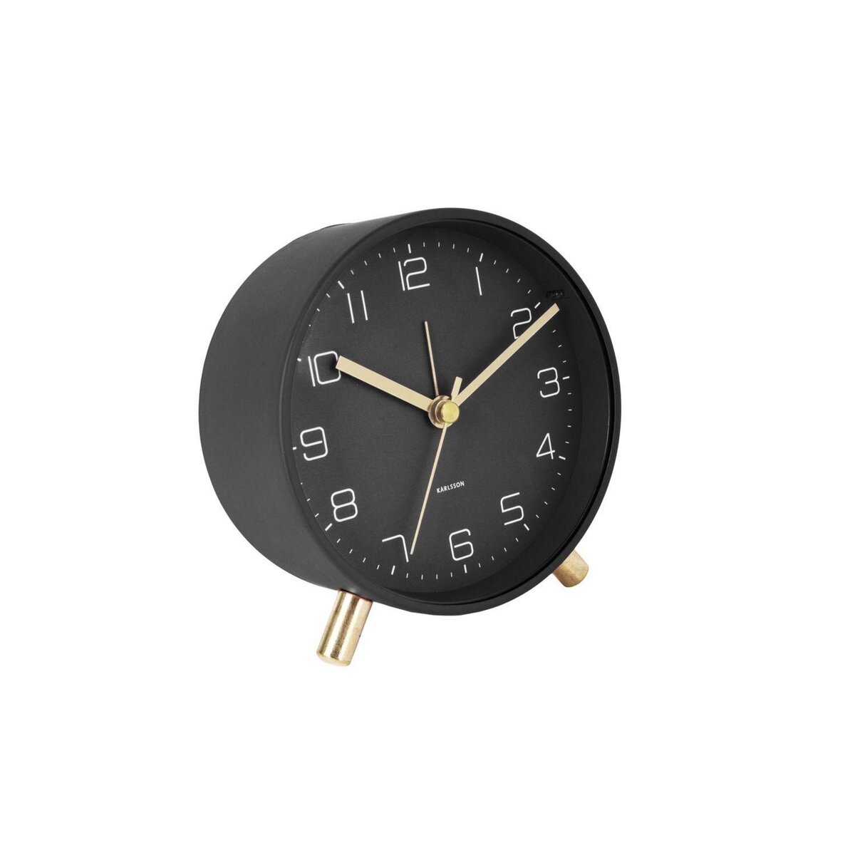 Karlsson Horloge réveil en métal Lofty - Diam. 11 cm
