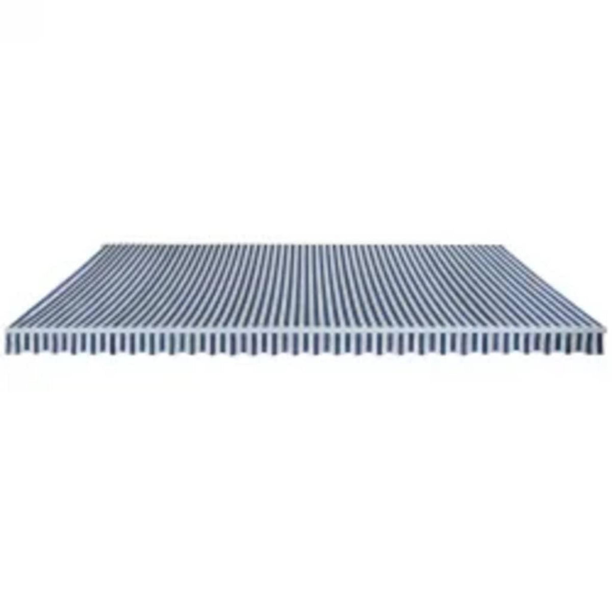 VIDAXL Auvent pliable manuel 600 cm Bleu/blanc