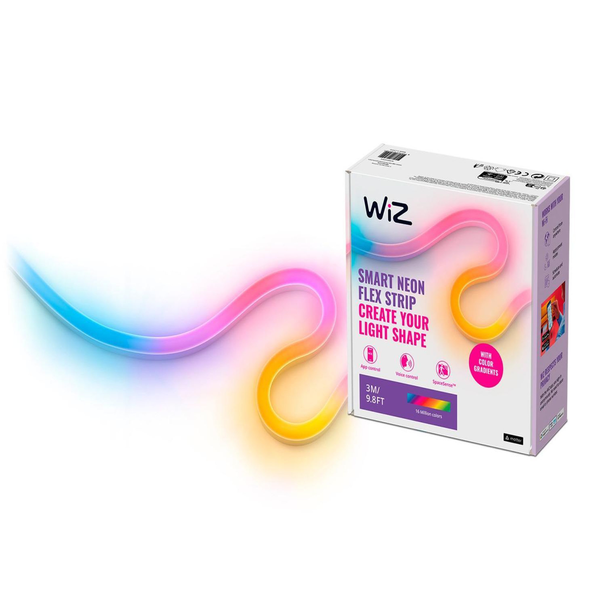 Voir la diapositive 3 : WIZ Ruban LED Neon flex 3m