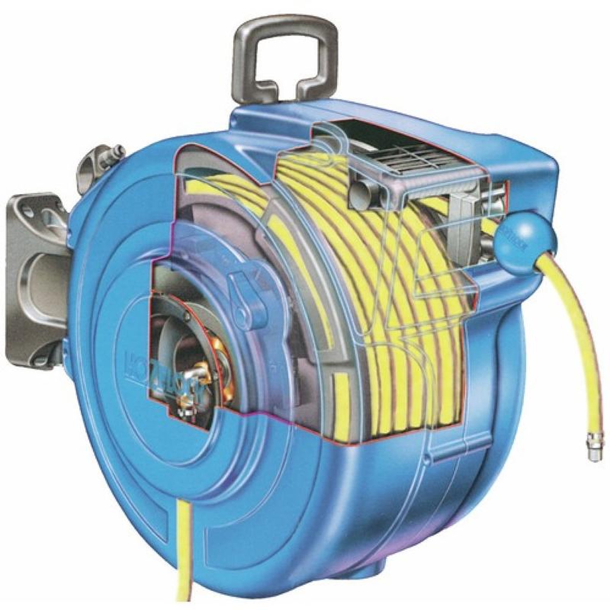 Voir la diapositive 2 : Water reel Enrouleur de tuyau automatique 18.5m - WATER REEL PRO