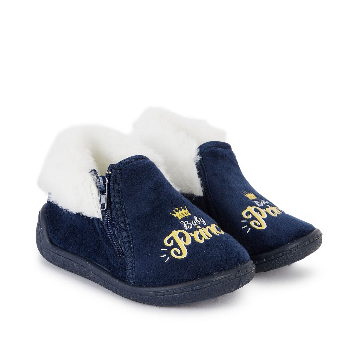 INEXTENSO Chausson fourr Baby Prince marine b b gar on pas cher