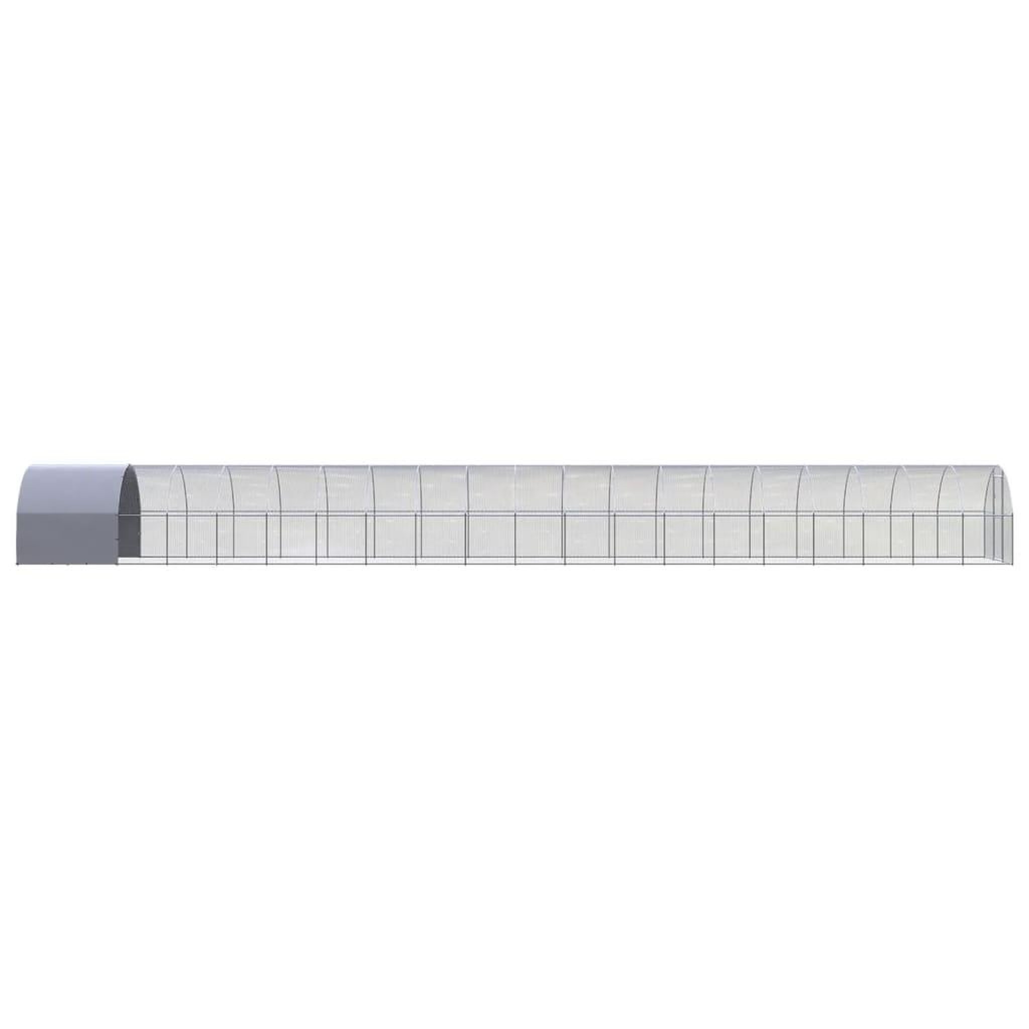 Voir la diapositive 4 : VIDAXL Poulailler d'exterieur 3x20x2 m Acier galvanise