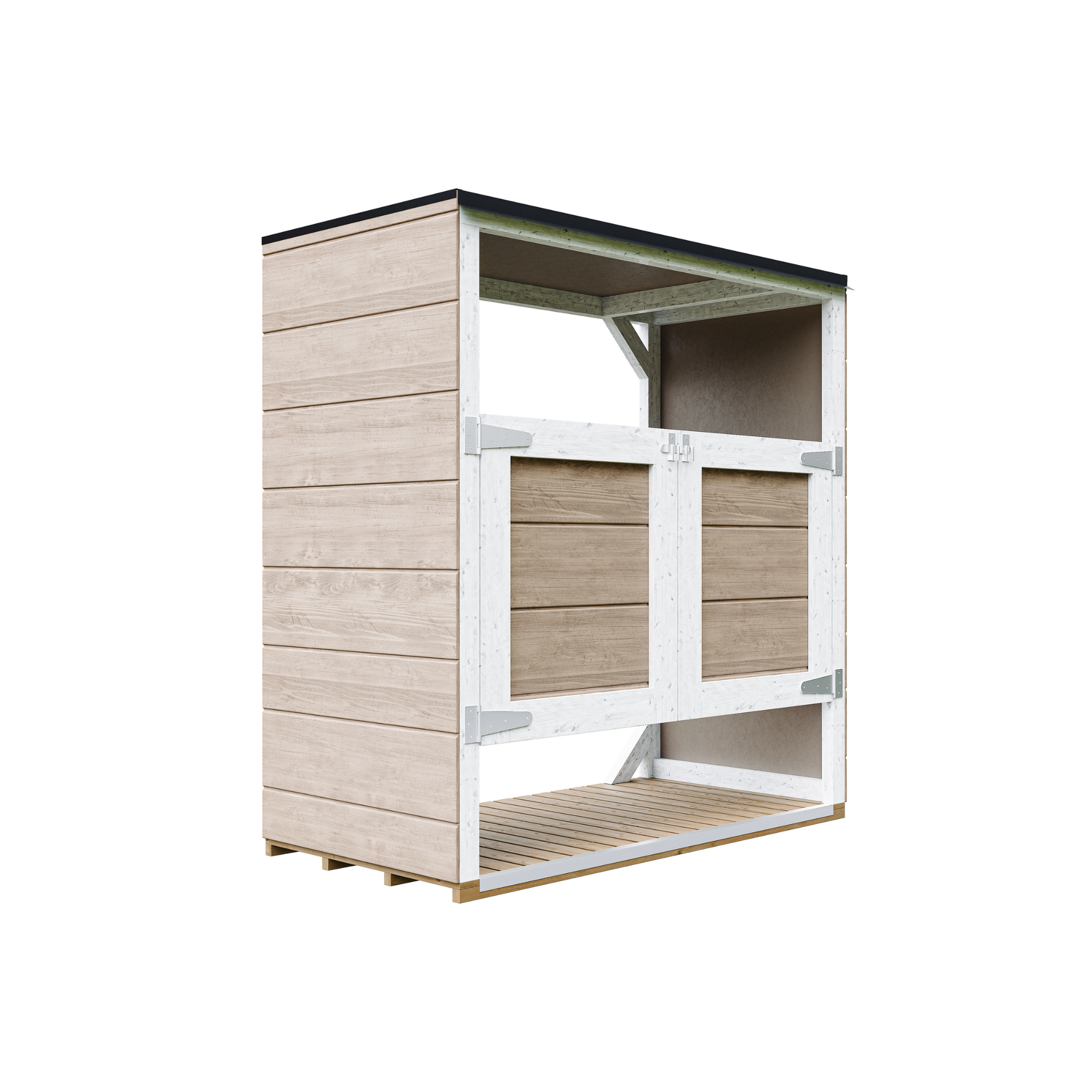 Voir la diapositive 1 : TIMBELA Abri de jardin pour poubelles, Cache poubelle extérieur 2x240L M980A
