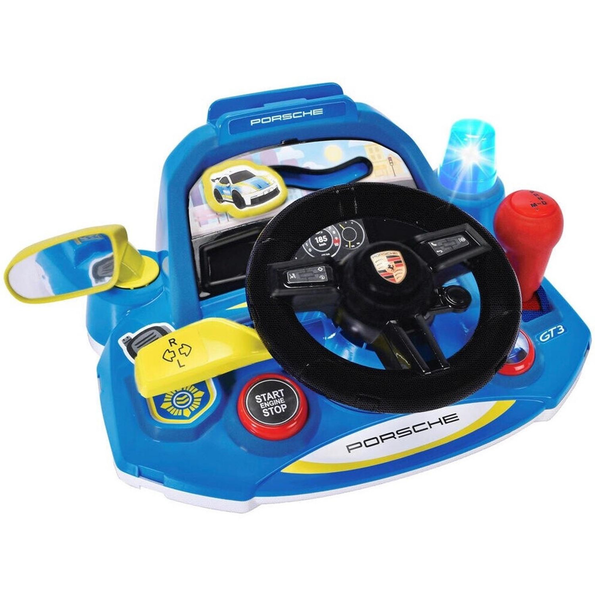 Voir la diapositive 2 : Dickie Toys Ma Première Porsche - Dickie - ABC - 30 cm - Parties Mobiles, Sonores et Lumineuses - Klaxon, Clignotant - Dès 1 an