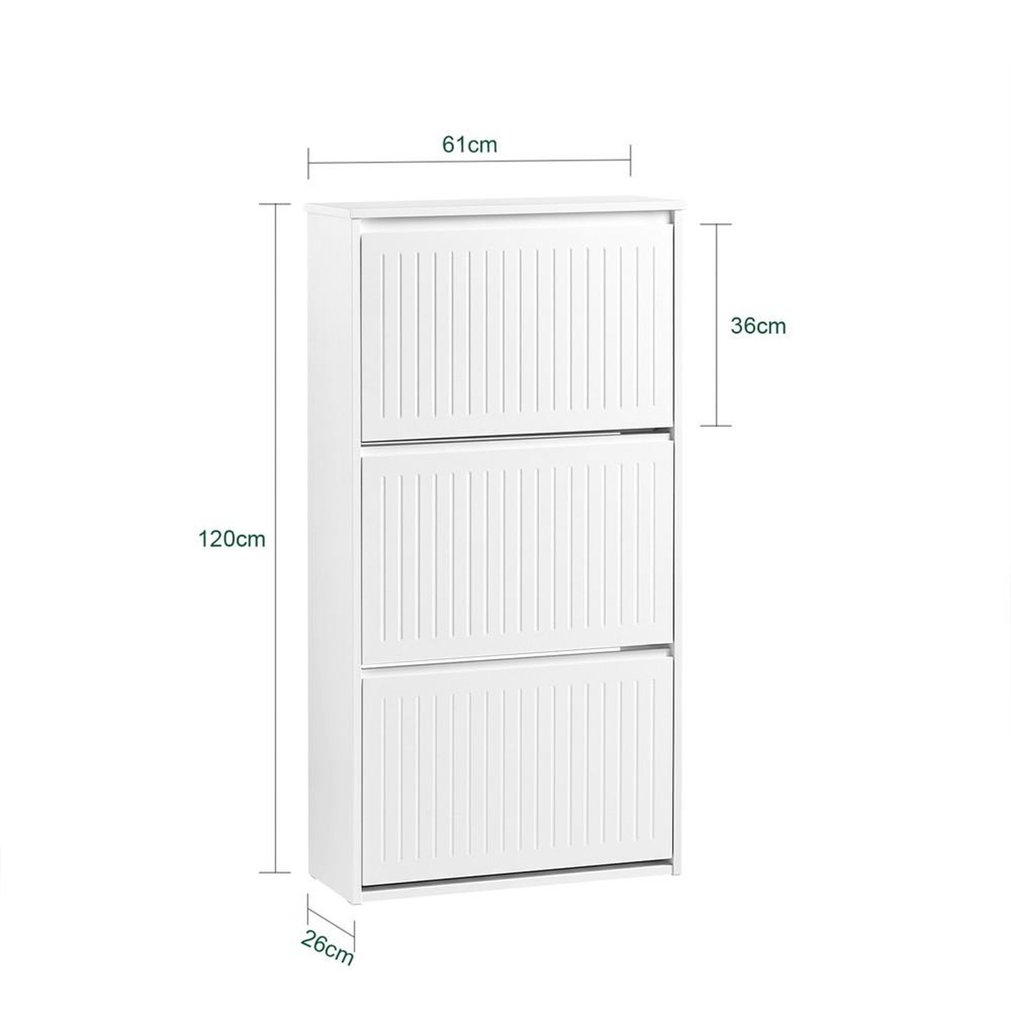 Voir la diapositive 3 : SOBUY SoBuy - Meuble À Chaussures 3 portes - Moderne - FSR165-H