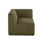 Voir la diapositive 3 : LISA DESIGN Nova - module d'assise droit - en velours