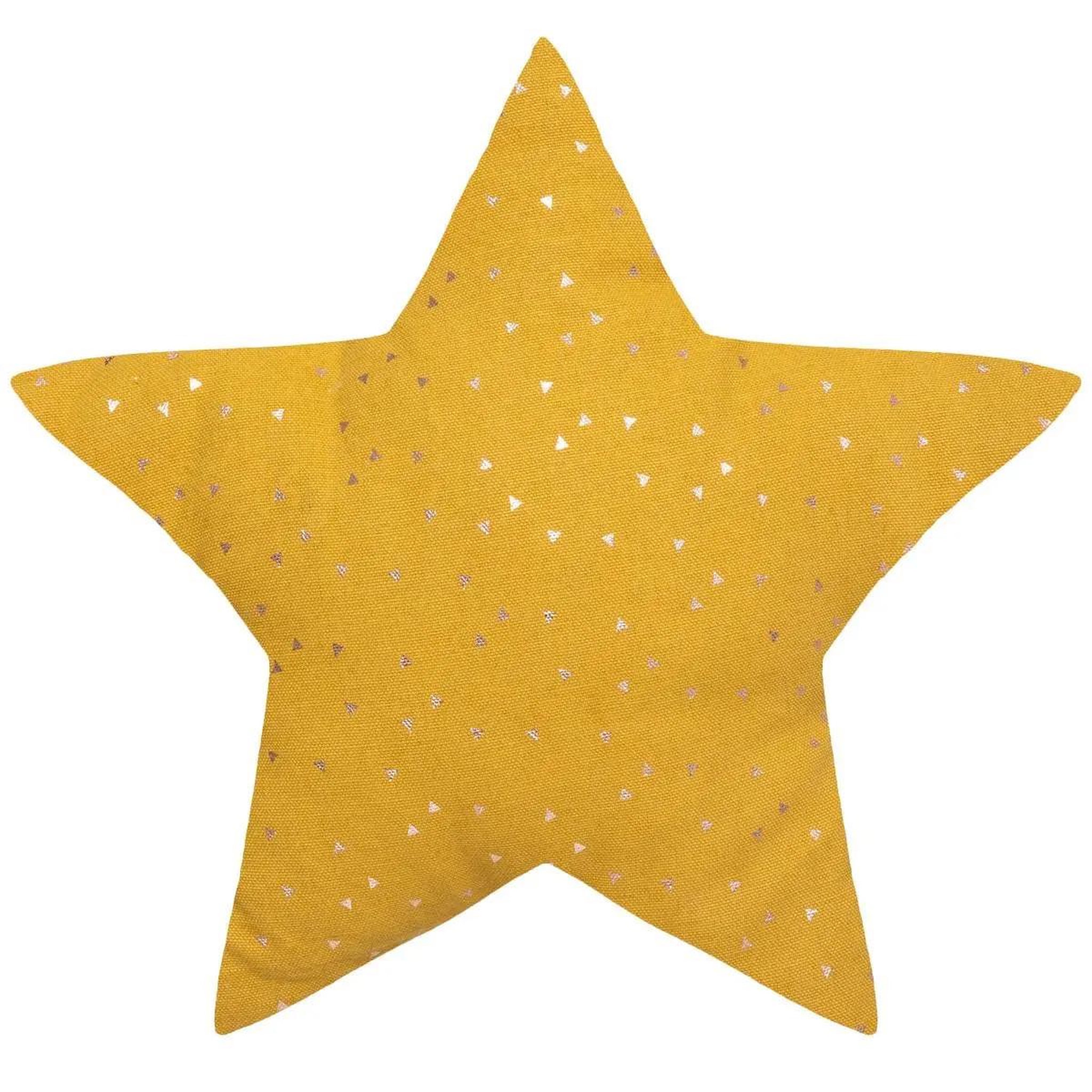 Atmosphera Kids Coussin enfant  berlingot étoile  40x40cm ocre
