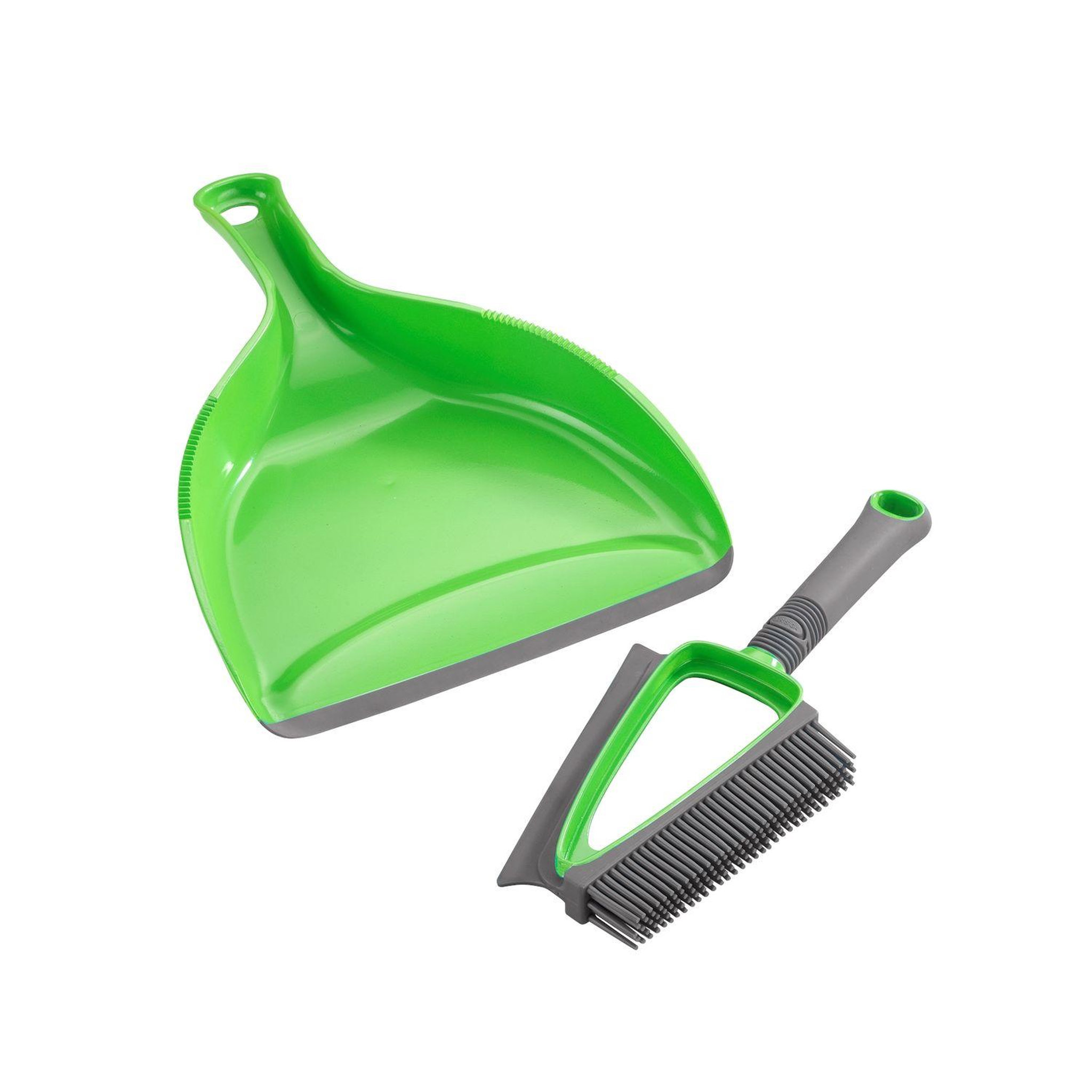 Wenko Pelle et balayette nettoyage sec et liquide duo - vert