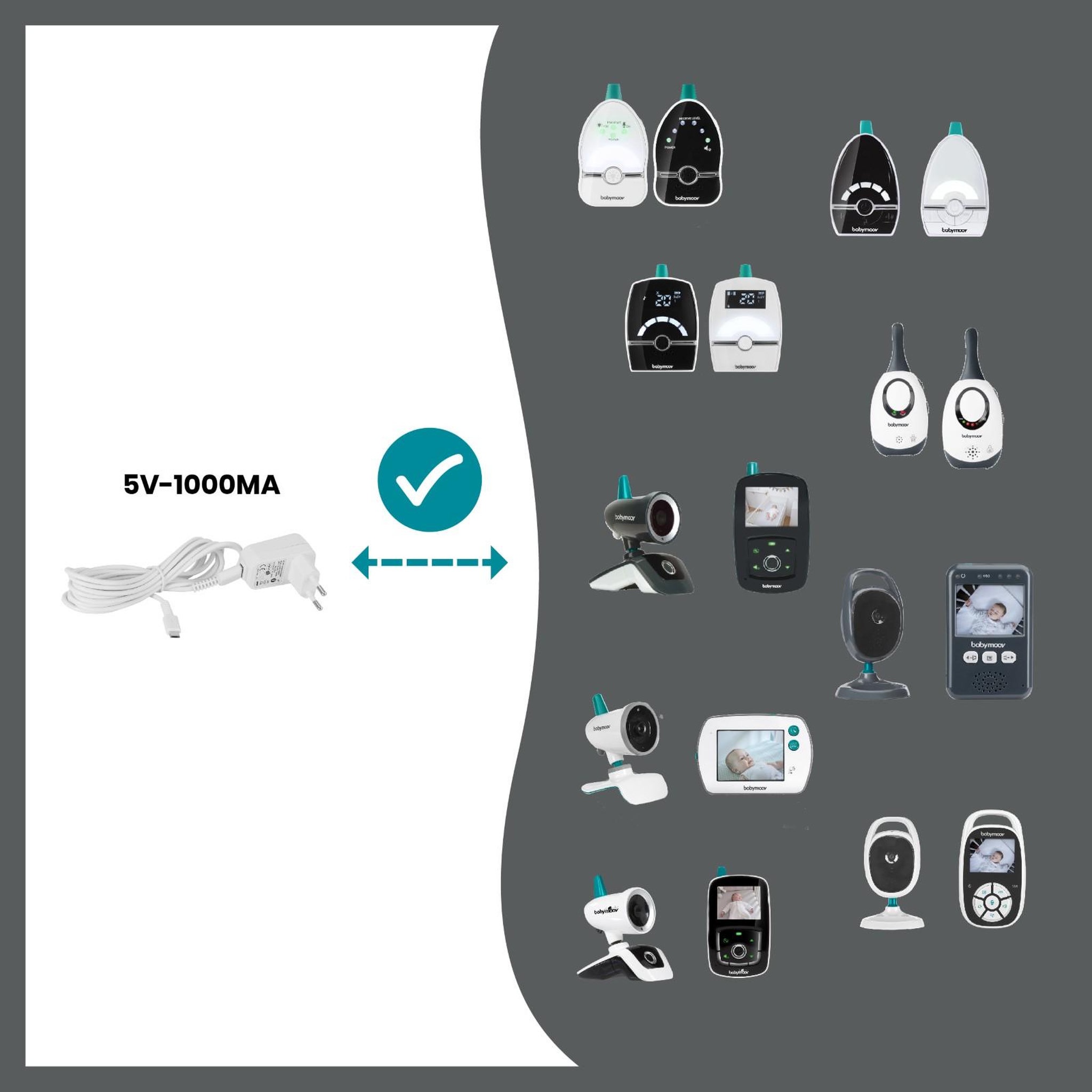 Voir la diapositive 2 : BABYMOOV Adaptateur pour Babyphone Babymoov