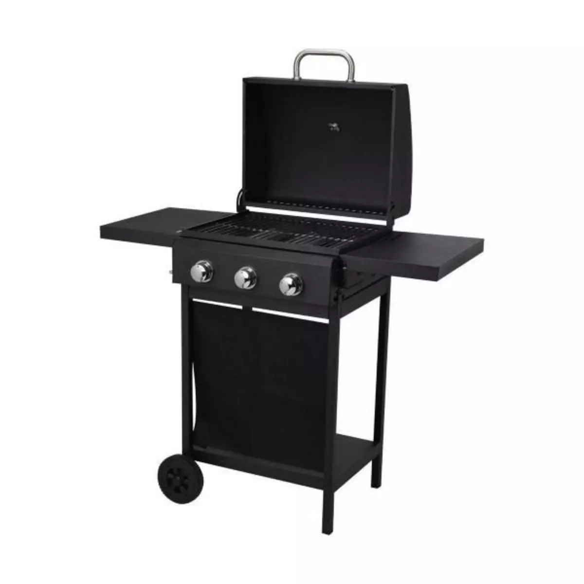 MARKET24 Barbecue à gaz Noir (139 x 56,5 x 106 cm)