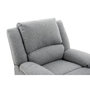 Voir la diapositive 7 : Fauteuil relax manuel HELENE 1 place tissu gris clair