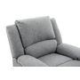 Voir la diapositive 7 : Fauteuil relax manuel HELENE 1 place tissu gris clair