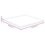 Voir la diapositive 5 : VIDAXL Dessus de table 70x70x1,5 cm bambou