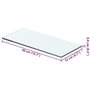 Voir la diapositive 4 : VIDAXL Panneaux d'etagere 2 pcs Verre Transparent 40 x 12 cm
