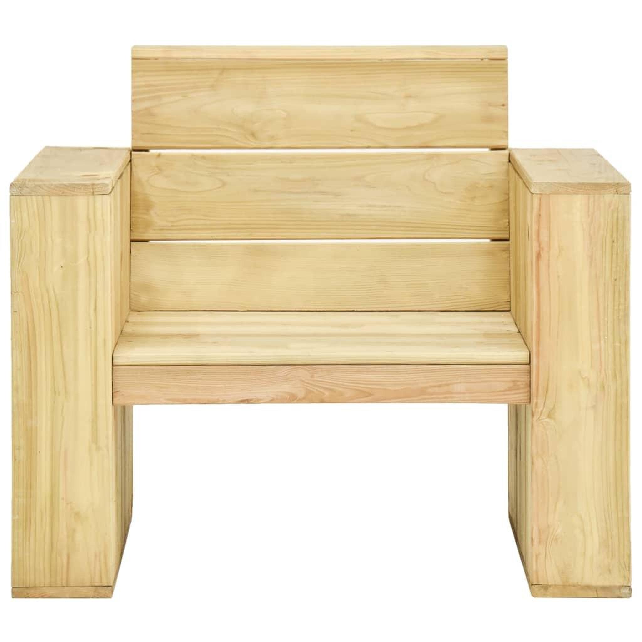Voir la diapositive 3 : VIDAXL Chaises de jardin lot de 2 89x76x76 cm Bois de pin impregne