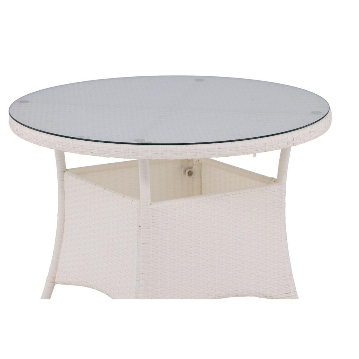 Paris Prix Table de Jardin Ronde  Volta  90cm Blanc
