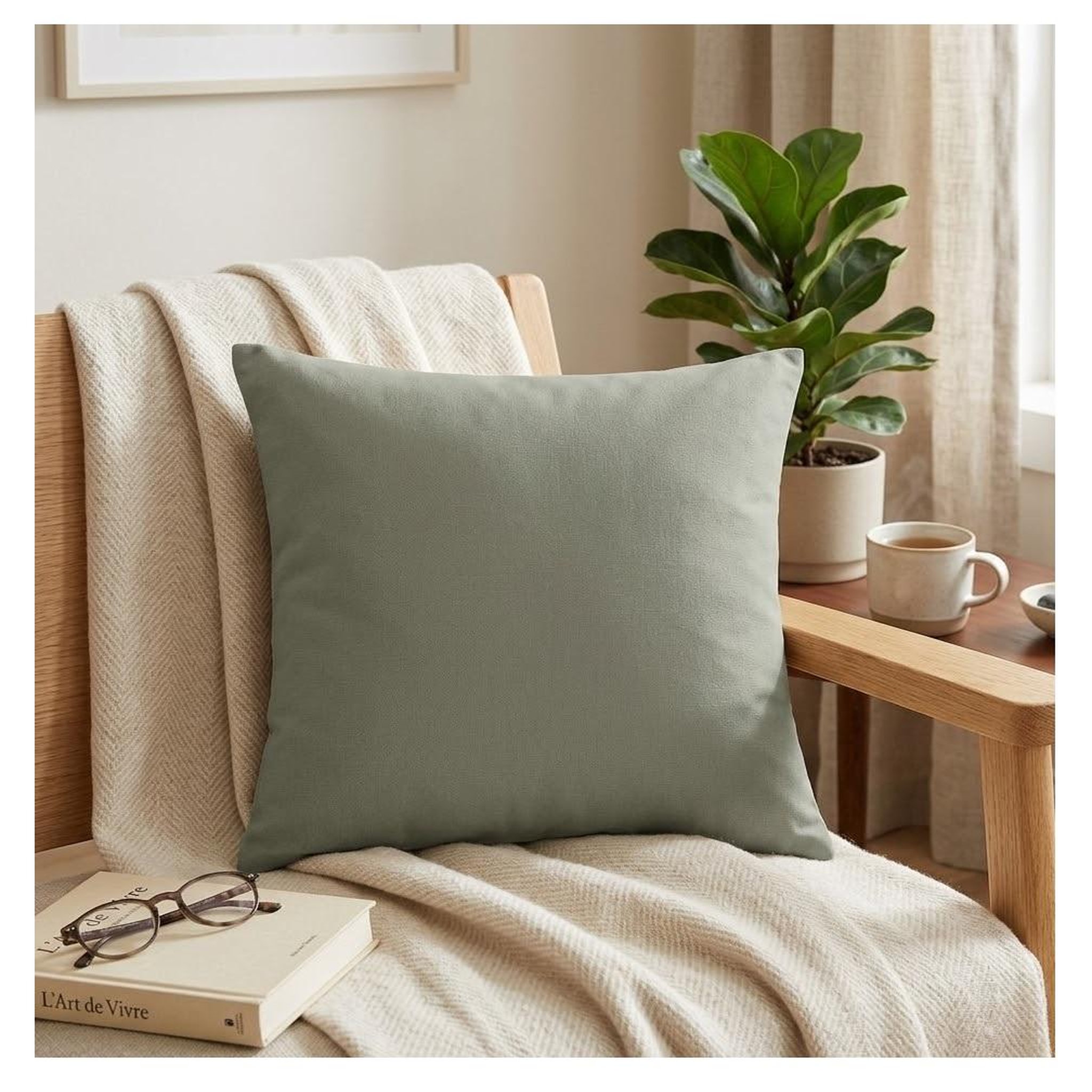 Voir la diapositive 3 : Eden Coussin en polyester uni pop color