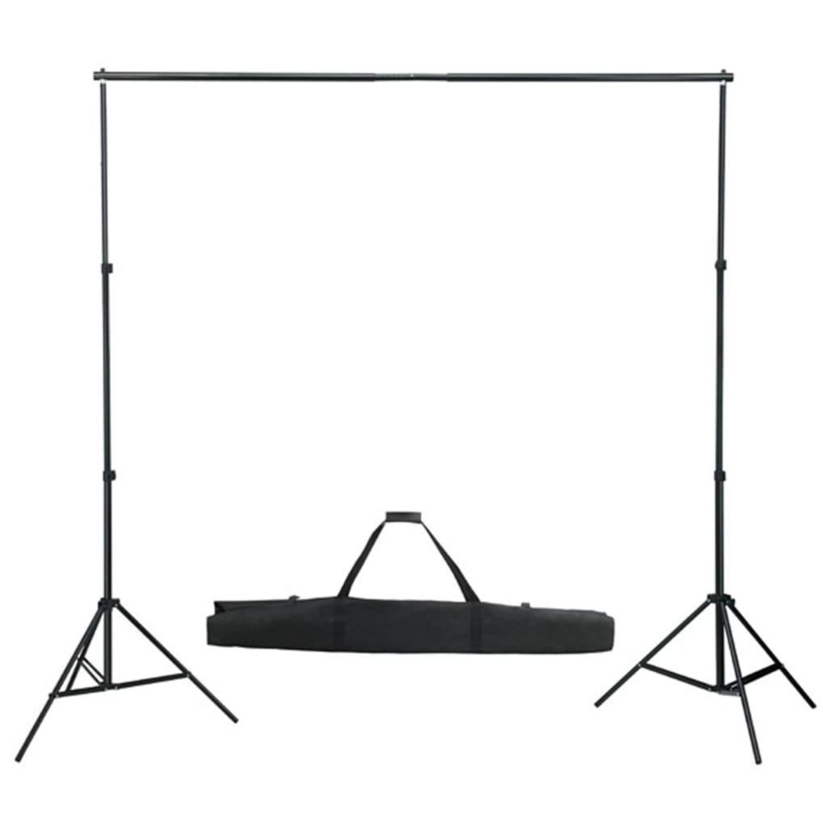 VIDAXL Kit de studio photo avec lampes toile de fond et reflecteur