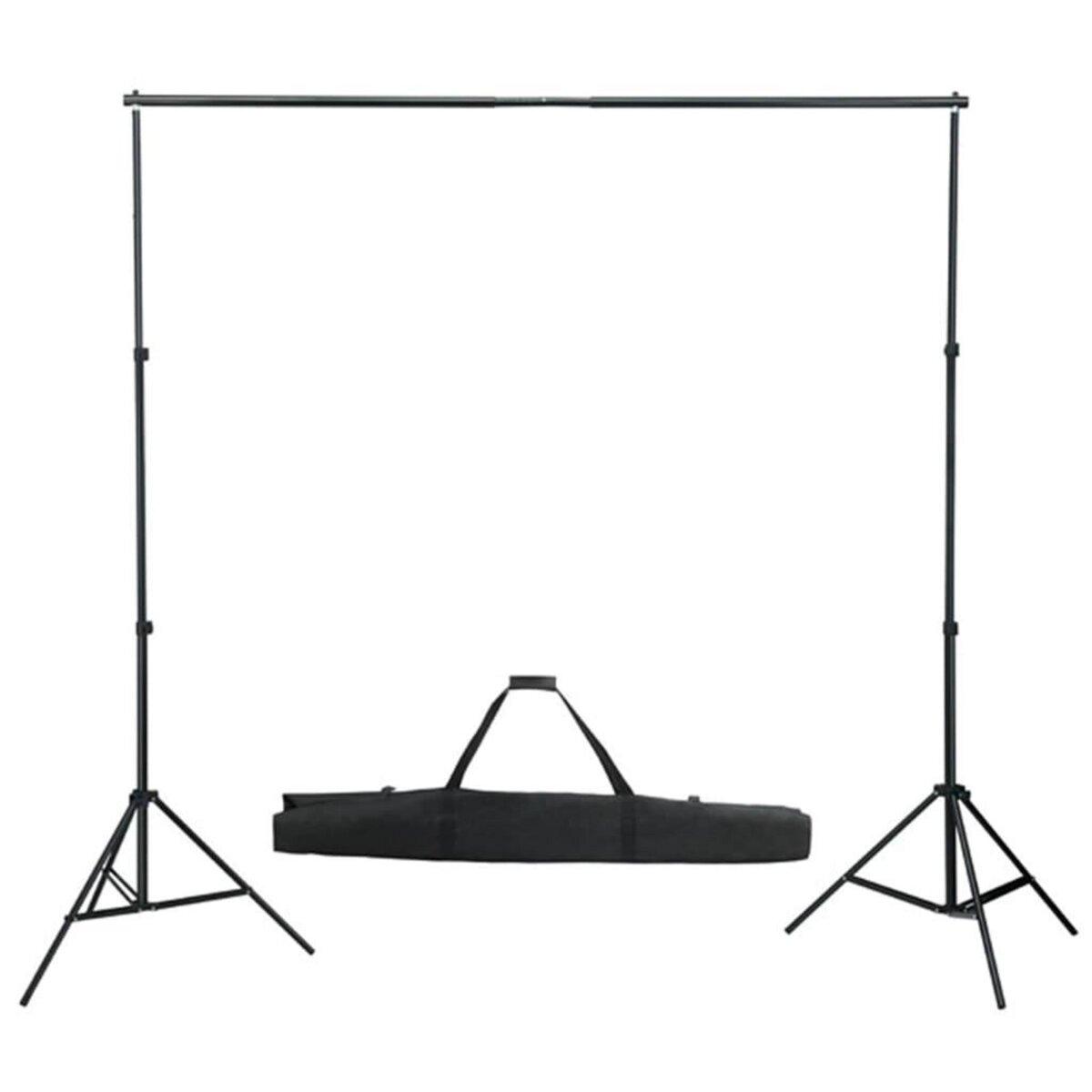 VIDAXL Kit de studio photo avec lampes toile de fond et reflecteur