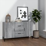 VIDAXL Buffet sonoma gris 100x36x60 cm bois d ingénierie