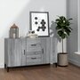 Voir la diapositive 1 : VIDAXL Buffet sonoma gris 100x36x60 cm bois d ingénierie