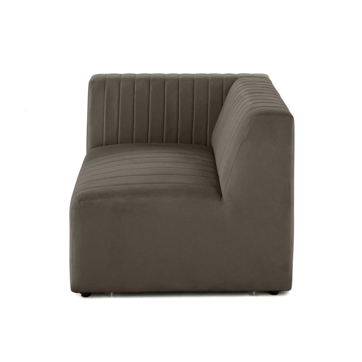 LISA DESIGN Nova - module d'assise gauche - en velours