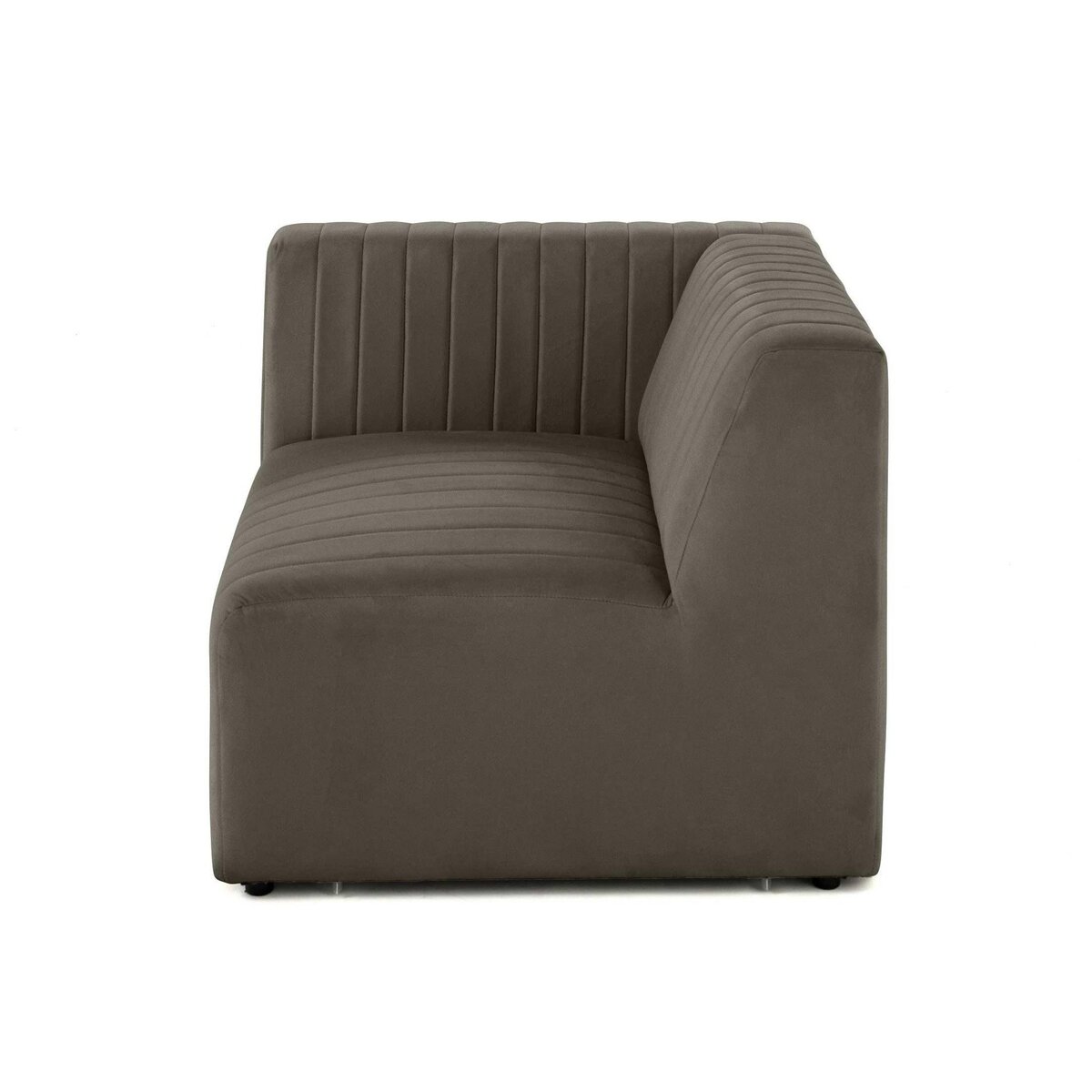 LISA DESIGN Nova - module d'assise gauche - en velours