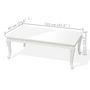 Voir la diapositive 6 : VIDAXL Table basse 115x65x42 cm Blanc brillant