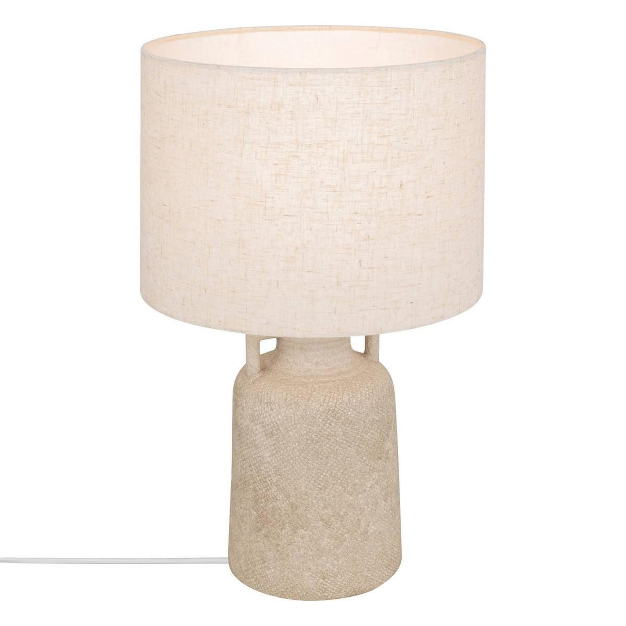 ATMOSPHERA Lampe à poser en céramique  gibus  45cm gris
