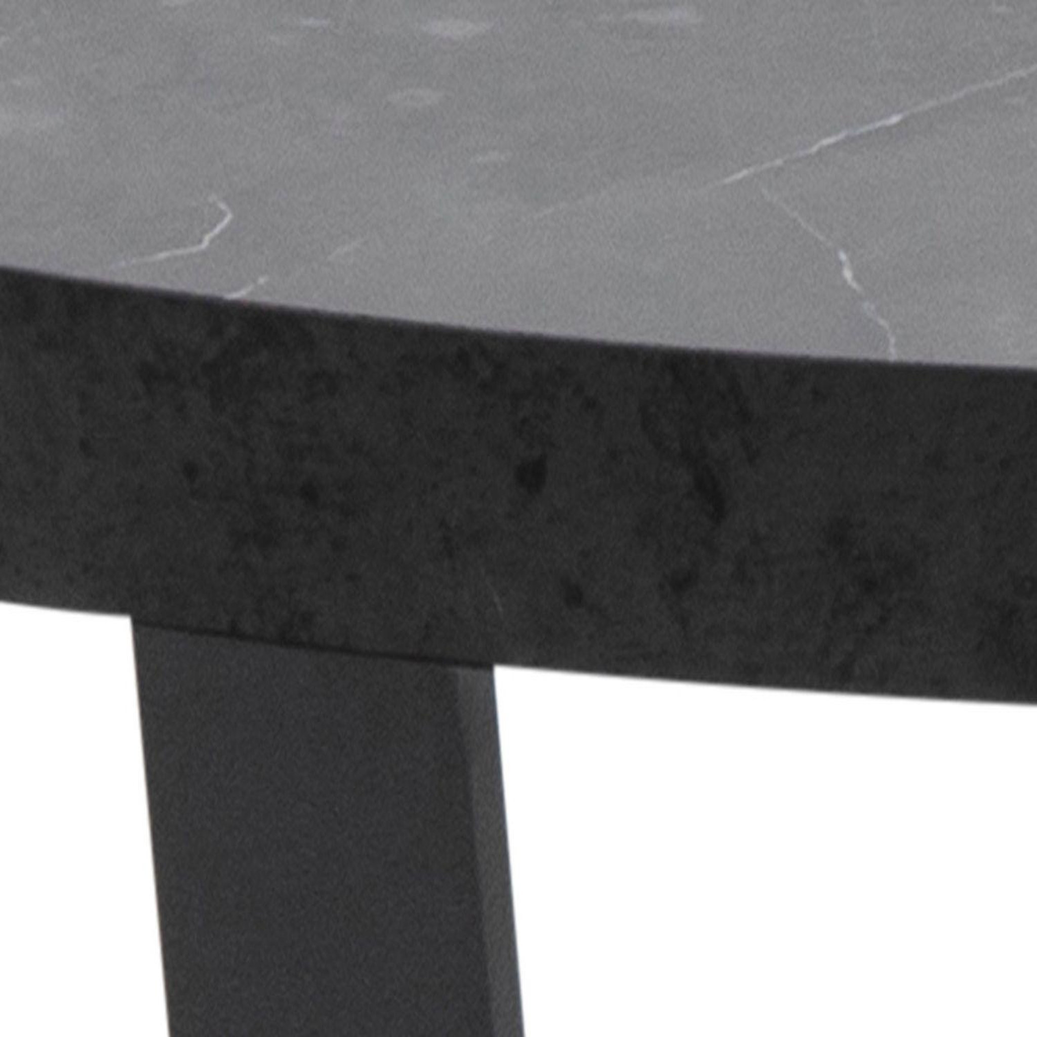 Voir la diapositive 5 : CONCEPT USINE Table basse ronde effet marbre noir harlem