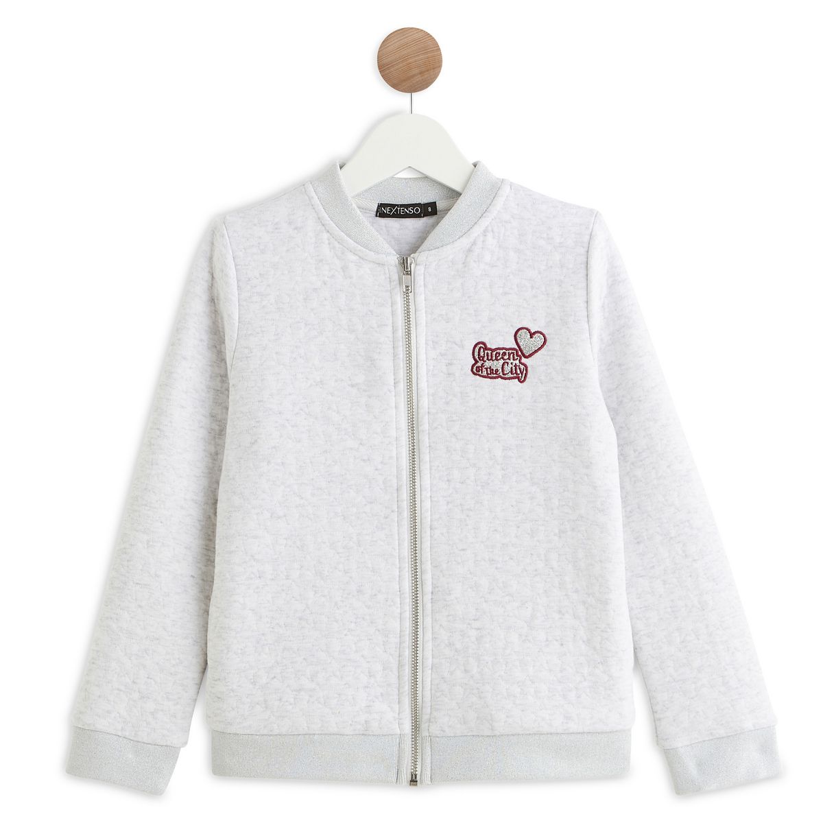 IN EXTENSO Sweat molleton zippé fille