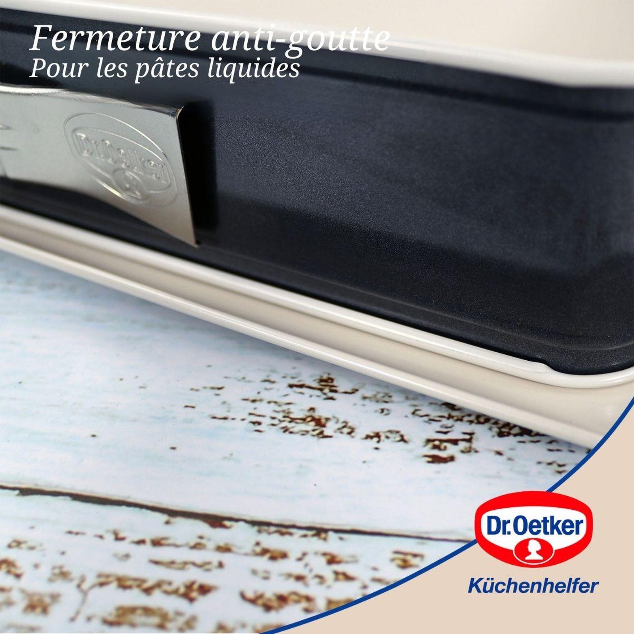 Voir la diapositive 5 : DR.OETKER Moule à charnière rectangulaire 38 x 25 cm dr oetker back-trend