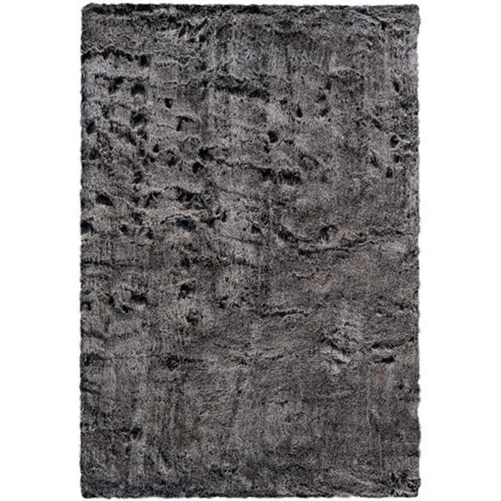 Voir la diapositive 1 : Paris Prix Tapis Imitation Fourrure à Poils Longs  Tender  Anthracite