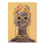 Paris Prix Toile Imprimée  Femme Africaine  100x141cm Multicolore