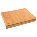 SECRET DE GOURMET Planche bambou avec rebords 45 cm 