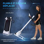 Voir la diapositive 6 : HOMCOM Tapis de course électrique pliable 500 W 1-10 Km/H écran LCD multifonctions acier noir et blanc