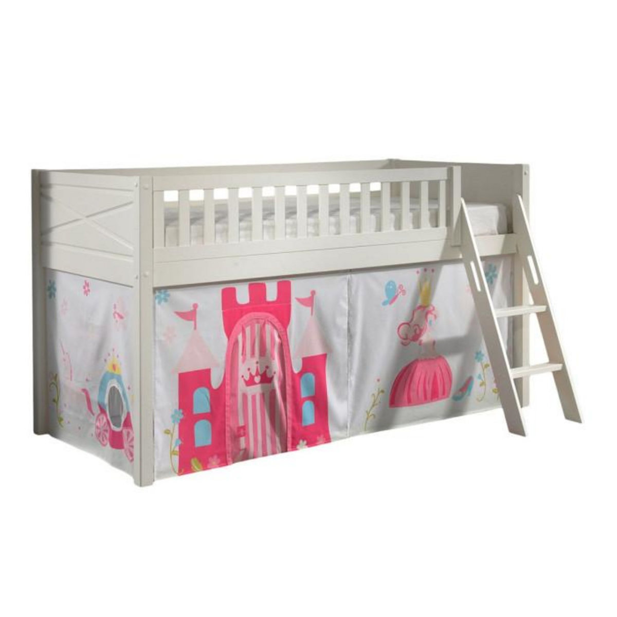 Paris Prix Lit Enfant Tente  Scott Princesse  90x200cm Blanc