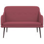 Voir la diapositive 3 : VIDAXL Banc Rouge bordeaux 110x76x80 cm Tissu