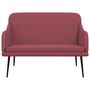 Voir la diapositive 3 : VIDAXL Banc Rouge bordeaux 110x76x80 cm Tissu