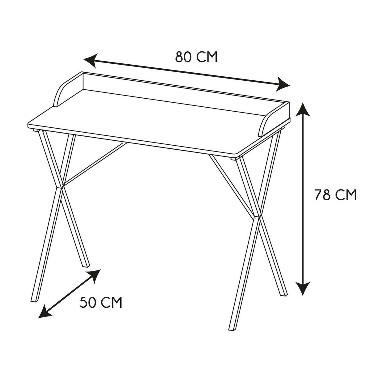 TOILINUX Bureau Terrazzo