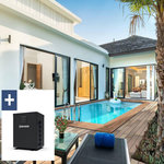 Habitat et Jardin Piscine bois rectangle   Aruba 120  - 5.00 x 3.00 x 1.24 m + Pompe à chaleur  3.5 kw/h